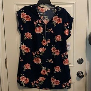 Wishful Park navy floral dress